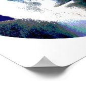 Poster Gorille en bleu (Coin)