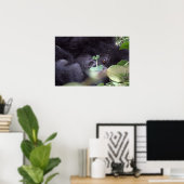 Poster Gorille lunaire (Bureau à domicile)