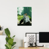 Poster Gorille pensive (Bureau à domicile)