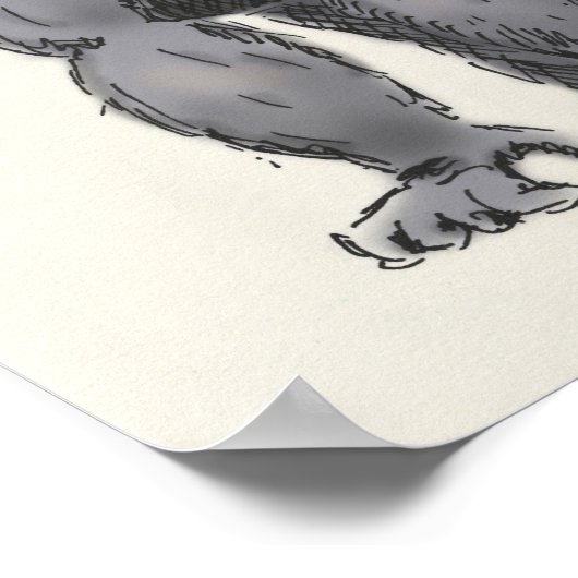 Poster gorille trivia (Coin)