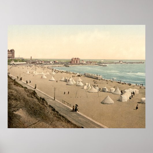 Poster Gorleston Beach, Norfolk, Angleterre tirage d'arch (Devant)