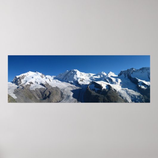 Poster Gornergrat Alpes suisses (Devant)
