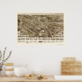 Poster Goshen, NY Carte panoramique - 1922 (Cuisine)