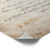 Poster Gospel, John 1_ Scripture Wall Art, Bible Stories (Coin)