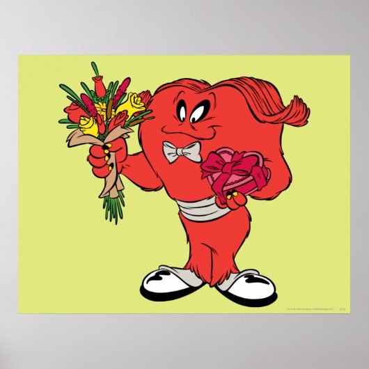 Poster Gossamer avec rose (Devant)