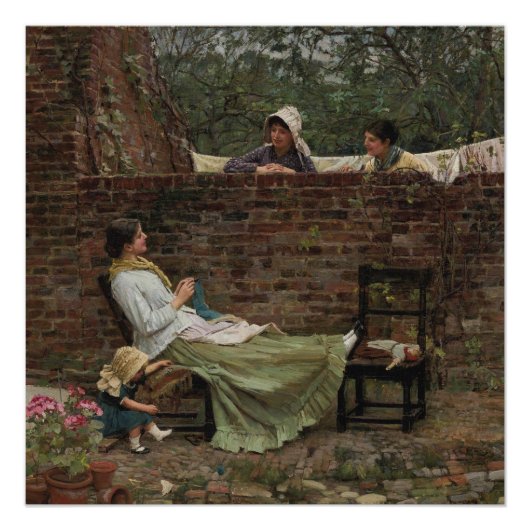 Poster Gossip - John William Waterhouse (Devant)