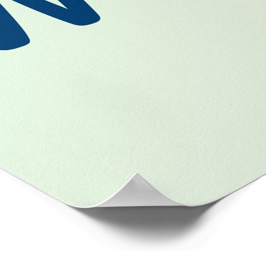 Poster Gossip Libre Lieu De Travail Bleu Décor vert (Coin)