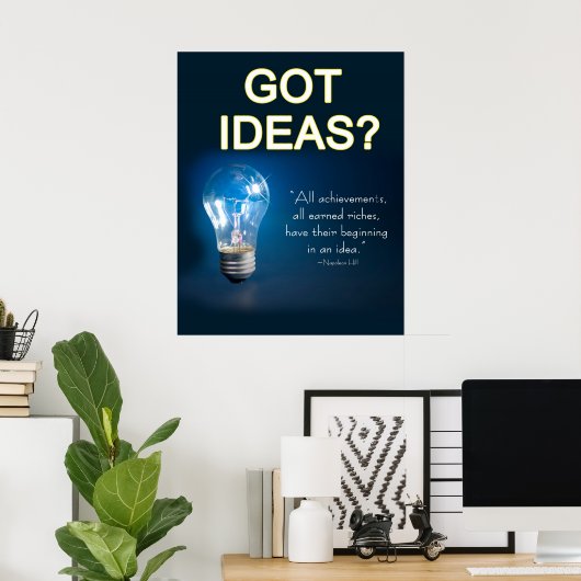 Poster - GOT IDEAS? (Bureau à domicile)