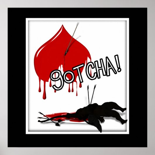 Poster GOTCHA ! Cupid's Down (Anti-Valentine) (Devant)