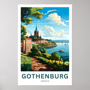 Poster Göteborg Suède Imprimer