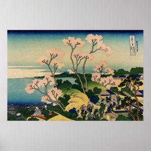 Poster Goten-yama hill, Shinagawa on the Tōkaidō.