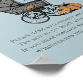 Poster Goth Halloween Ne pas dire Baby Blue Shower Jeu (Coin)