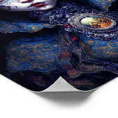 Poster Goth Lady Imaginaire gothique Art (Coin)