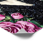 Poster Goth Rose Girl Art original Peinture numérique (Coin)