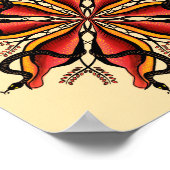 Poster Goth Snakes Flower Tattoo Style (Coin)