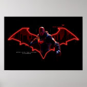 Poster Gotham Chevaliers Hood rouge dans le logo (Devant)