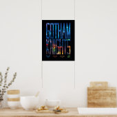Poster Gotham Knights City Letters (Cuisine)
