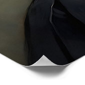 Poster Gothic Black Cat In Dress Print, Dark Academia (Coin)