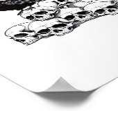 Poster Gothic Crow F Caw F Raven Skull Halloween Graphic (Coin)