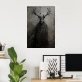 Poster Gothic Forest Spirit Print, Forester Dark Academia (Bureau à domicile)