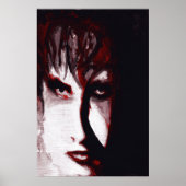 Poster Gothic God Post Punk Goth Music Man Portrait Art (Devant)