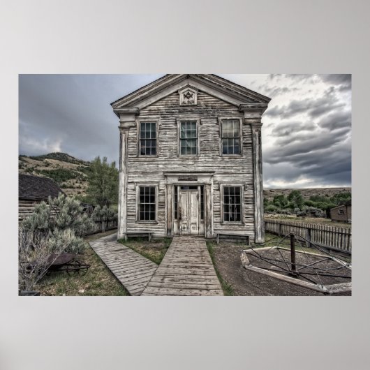 Poster GOTHIC LODGE and SCHOOL - BANNACK MONTANA (Devant)