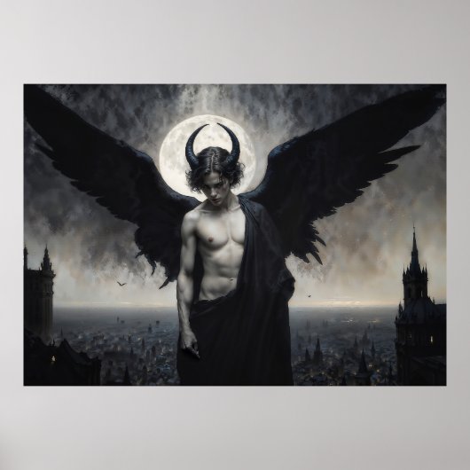 Poster Gothic Portrait of Lord Lucifer (Devant)