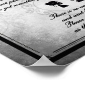 Poster Gothic Victorian Wedding Sign (Coin)