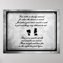 Gothic Victorian Wedding Sign