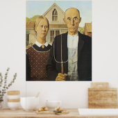 Poster gothique américain (Cuisine)