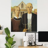 Poster gothique américain (Bureau à domicile)
