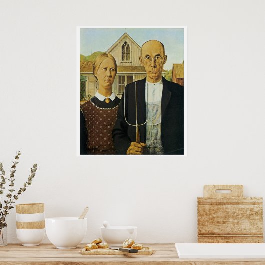 Poster gothique américain (Cuisine)