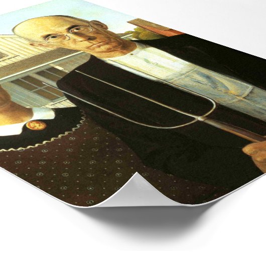 Poster gothique américain (Qualité Parfaite) (Coin)