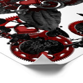 Poster gothique amour steampunk design funky (Coin)