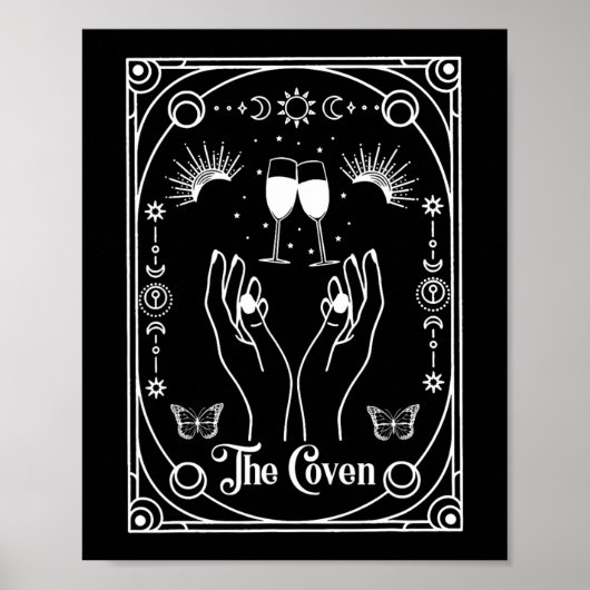 Poster Gothique Cuisine Coven Bride Tarot Halloween Bache (Devant)