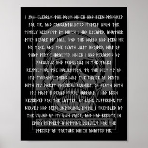 Poster Gothique Edgar Allan E Memento Mori Crâne Hallowee