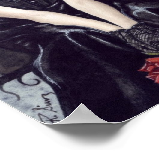 Poster gothique en lamme (Coin)