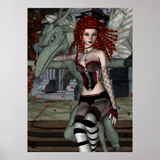 Poster Gothique Fae Series BRIDGETTE Imaginaire Art (Devant)