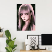 Poster Gothique Girls #001 : Enigma dévoilée (Bureau à domicile)