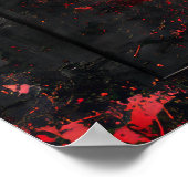 Poster gothique Grunge Vanta Black & Red (Coin)