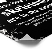 Poster Gothique Halloween Devinez Combien De Skeletons Je (Coin)