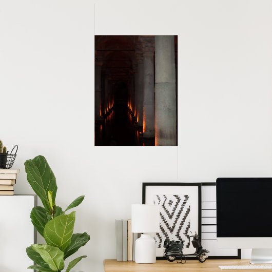 Poster gothique Halloween Hallway to Hell (Bureau à domicile)