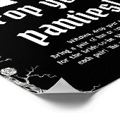 Poster Gothique Halloween Squelette Drop Your Panties Gam (Coin)