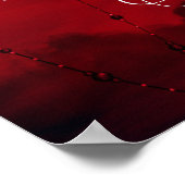Poster Gothique Luxe | Accueil Black et Red Bloody Drift (Coin)
