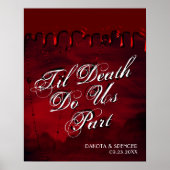 Poster Gothique Luxe | Accueil Black et Red Bloody Drift (Devant)