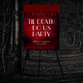 Poster Gothique Luxe | Black Red Bloody Drift Gore Welcom