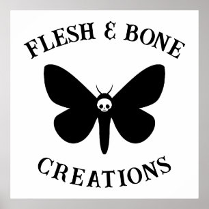 Poster Gothique Moth Générateur de logo Petite entreprise
