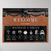 Poster Gothique noir & rouille Ordre des événements Maria (Devant)