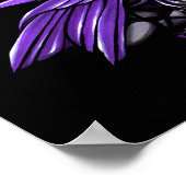 Poster gothique "Petite Lily Violette" (Coin)