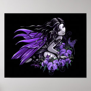 Poster gothique "Petite Lily Violette"